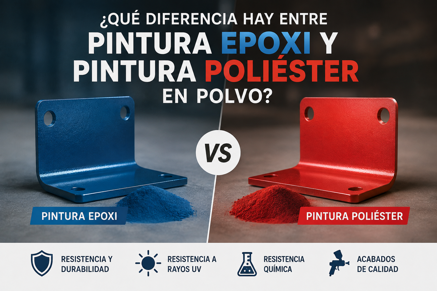 Diferencia pintura epoxi y pintura poliester